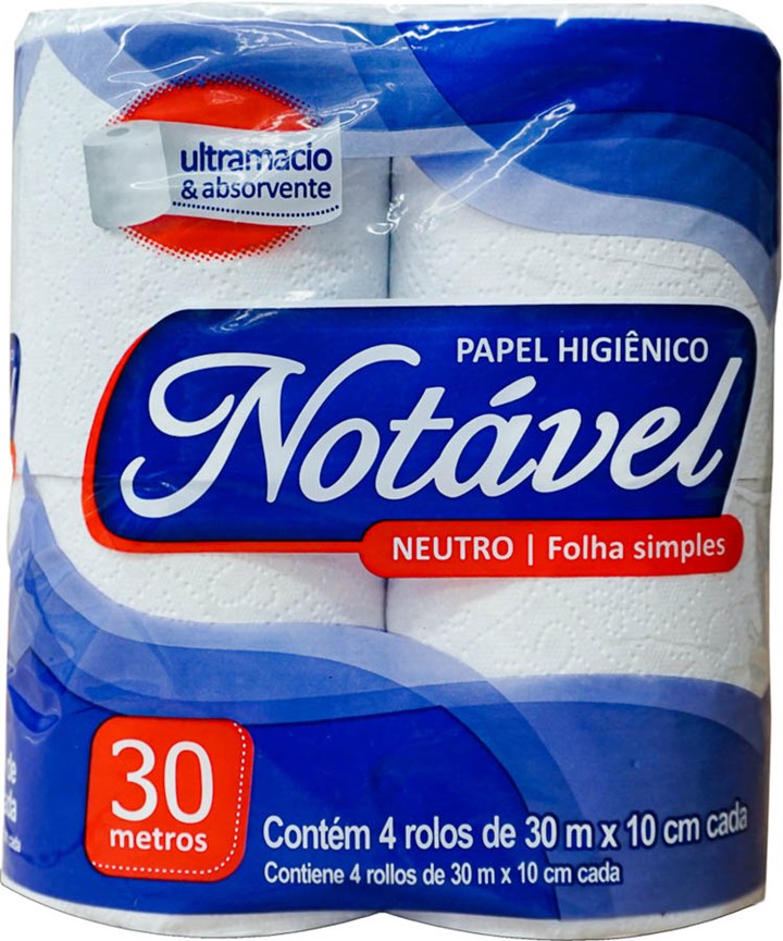 PAPEL HIGIENICO FOLHA SIMPLES NOTAVEL